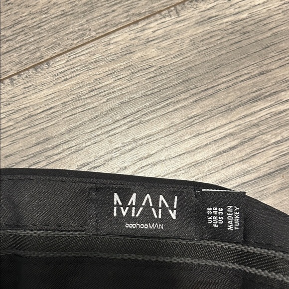 Boohoo Mens Classic Black Dress Pants - Picture 2 of 3